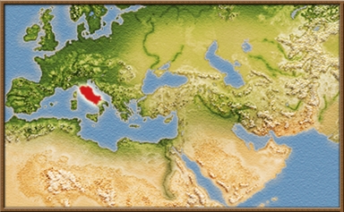 Romani mapa